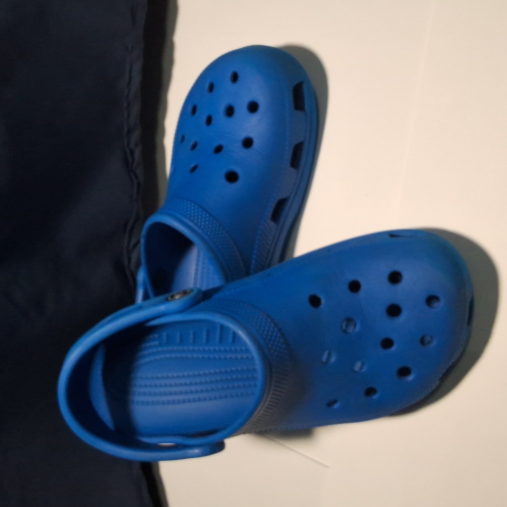 Blue crocs